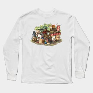 Chubby Cats Ramen Stall Long Sleeve T-Shirt